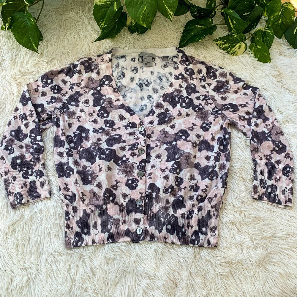 H&M Button-Up Floral Blouse